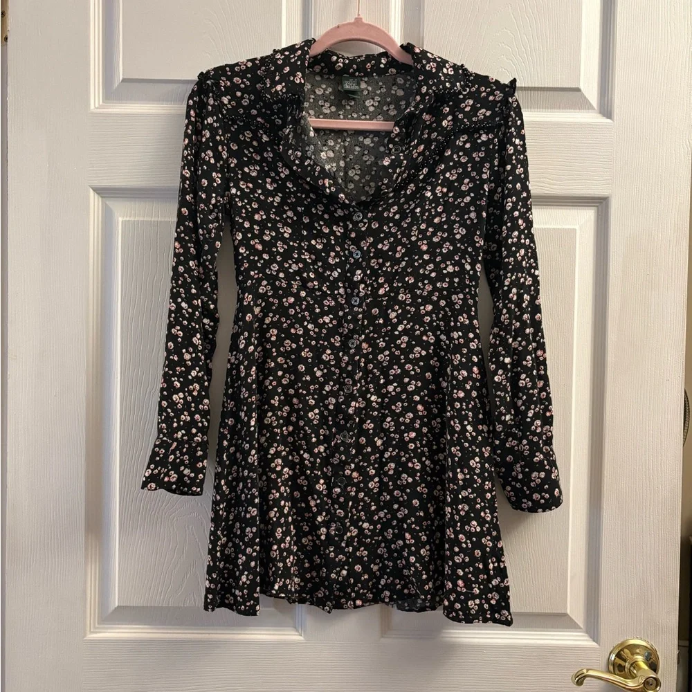Floral Long Sleeve Dress Wild Fable Dress - Picture 1 of 6